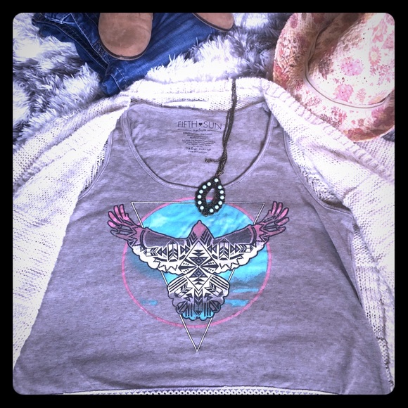 Boho crop tank Like new! - Picture 1 of 4